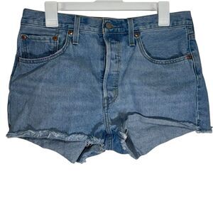 Levi’s Medium Wash Mid Rise Denim Shorts